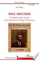 Télécharger le livre libro Paul-meunier, Un Député Aubois Victime De La Dictature De Ge